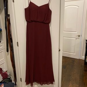 Bill levkoff bridesmaid dress in cranberry - worn once